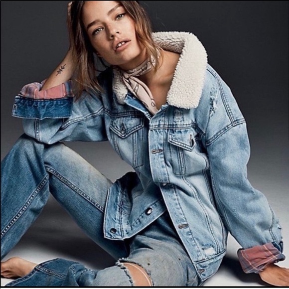 Like New, Free People Jean Jacket, Medium - Picture 1 of 5